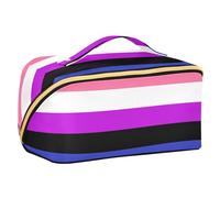 Zathe Lgbtq+ Genderfluid Designed Toiletry Bags With Compartments Stylish Case Cosmetic Cosmetic Bag Travel Accessories