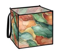 Zathe Marble Terracotta Organizers & Storage Basket for Office Folding Baskets Organization & Storage Boxes 30x30cm