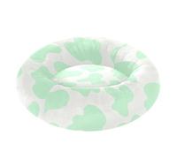 Zathe Mint Green Cow Print Pattern Pet Cat Beds Anti-Slip fluffier Dog Pillow Bed for Small Size Pets Supplies