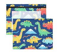 Zathe Pencil Box Sturdy 3 Hole Punch for A4 Paper Letter 2 Pack Students Home Crocodile Leaf Hide