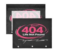 Zathe Pencil Case Cute 3 Hole Paper Punch A4 Letter 2 Packs Students Office 404 Life Error Not Found