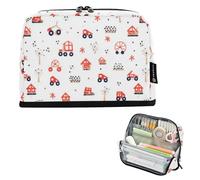 Zathe Pencil Case Large Capacity Pencil Case Soft Organizer Box Adult Travel Tractor Agricultural Mill Trailer Haystack