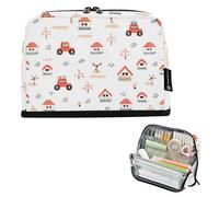 Zathe Pencil Case Makeup Tool Holder Large Capacity Light Bag pa for Women Preppy School Car Tractor Agricultural Mill Trailer Haystack