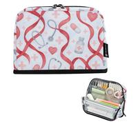 Zathe Pencil Case Organizer Large Capacity Cosmetic Bag Large Storage Organizer For Men School Supplies Watercolor Medical