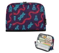 Zathe Pencil Case Pen Holder Large Capacity Pencil Case Wide Hole Organizer for Supplies pa for Youth School Grade neon_medical_research