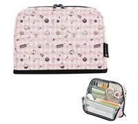 Zathe Pencil Cases Large Capacity Makeup Bags Simple Storage Organizer For Teen Boys Nursery Baking Checkered