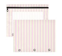 Zathe Pencil Cases Portable Paper Storage Bag A4 Letter 2 Packs Teacher Storage Student Teacher Supplies Vertical Stripes