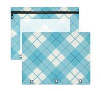 Zathe pencil pouches Multi-Purpose Plastic File Folder for 3 Rings Binder 2 Pack Students Back To School, Color 24, 1 size x2, Cartoon