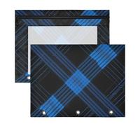 Zathe pencil pouches Multi-Purpose Plastic File Folder for 3 Rings Binder 2 Pack Students Back To School, Color 13, 1 size x2, Cartoon