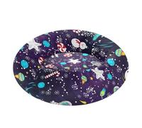 Zathe Space Exploration Design Pet Cat Bed Calming Anti Anxiety fluffier Cat Pillow Bed for Medium Size Pets Supplies