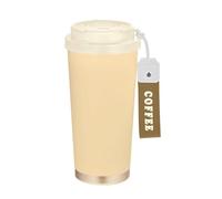 Zathe Travel Coffee Cups for Women with Lids Stainless Steel Coffee Mug Insulated Hot and Cold Coffee Mug 480ml Spill Proof Loafers Yellow