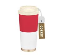 Zathe Travel Mugs For Men With Lid Travel Stainless Steel Coffee Mug Thermal Cups For Hot Cold Drinks 480ml Spill Proof North Carolina State Flag