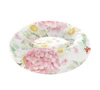 Zathe Watercolor Floral Pattern with A Fox Pet Cat Beds Warm & Soft fluffier Dog & Cat Cushion for Small Size Pets Sleeping