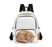 Zathe Women Backpack Multi Pocket, Sleeping Kitten, S, Casual