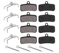 Zatix bu 4 Pairs Bike Brake Pads, Organic High Performance Semimetallic Brake Pads, Shimano Brakes Pad Brakes Pad for Bicycle, Ideal for Shimano Mountain Bike Road Bikes MTB