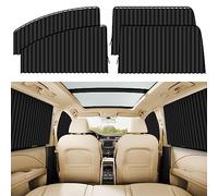 ZATOOTO 4 PCS Car Awning - Side Window Black Privacy Sunshade - Magnetic Curtain Blinds Covers - Keeps Cooler Screen for Sleeping Camping Accessories