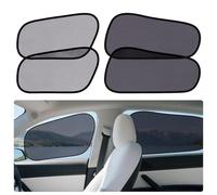 ZATOOTO 4 PCS Car Window Shades for Tesla Model Y Front Rear Window，Self-Adhesive UV Sun Protection Car Side Window Sun Shade for Baby Kids Pet Privacy Sunshade