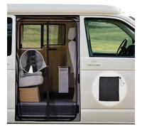 ZATOOTO Mosquito Net Zipper for VW T5 T6, Magnetic Sliding Door Fly Screen Van, Ventilation, Sun Protection,Van Bug Screen Mosquito Net for Outdoor Camping
