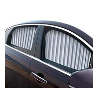 ZATOOTO Side Window Shade (2pcs), Magnetic Car Curtains for Privacy & UV Ray Blocking, Silver, Universal Fit for Passenger Cars