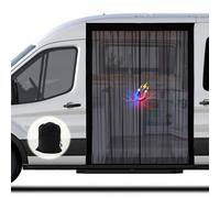 ZATOOTO Van Bug Screen with Magnetism, Sliding Door Magnetic Fly Screen for Mercedes Sprinter Standard Roof, Fiat Ducato All Roofs, Center Magnetic Closure for Mosquito Net Tailgate, 180 * 150cm