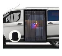 ZATOOTO Van Bug Screen with Magnetism, Sliding Door Magnetic Fly Screen for Mercedes Vito Mercedes Marco Polo, Volkswagen California, Center Magnetic Closure for Mosquito Net Tailgate, 150 * 110cm