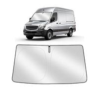 ZATOOTO Windshield Sun Shade Custom Fit for Benz Sprinter 2019-2024, Car Sun Shades Windscreen Foldable, Thickened Reflective Polyester Blocks UV Rays Keep Car Cooler