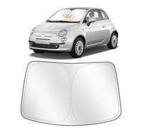 ZATOOTO Windshield Sun Shade Custom Fit for F-I-A-T 500, Car Sun Shades Windscreen Foldable, Thickened Reflective Polyester Blocks UV Rays Keep Car Cooler