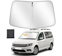 ZATOOTO Windshield Sun Shade Custom Fit for VW Caddy 2003-2020, Car Sun Shades Windscreen Foldable, Thickened Reflective Polyester Blocks UV Rays Keep Car Cooler