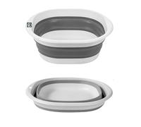 ZatRuiZE Collapsible Washing Up Bowl,Square Folding Wash Basin 4L,Portable Silicone Foldable Sink,Space Saving Washbasin for Camping, Travel, Kitchen,Outdoor Use