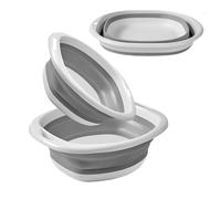 ZatRuiZE Square Folding Hand Wash Basin 4L Collapsible Washing Up Bowl Portable Washbasin Multi-Functional Outdoor Travel Water Storage Basin