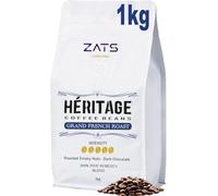 ZATS French Roast Fine Robusta Coffee Beans 1kg, Extra Strong Dark Roast - Intensity 5/5 - Artisan Espresso Blend, Whole Coffee Beans, Perfect for Bean to Cup Machines