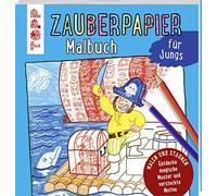 Zauberpapier Malbuch für Jungs: Entdecke magische Muster und versteckte Motive (Zauberpapier Malbücher)