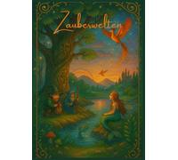 Zauberwelten: Malbuch für Kinder - 30 zauberhafte Ausmalbilder mit Drachen, Einhörnern, Feen und Meerjungfrauen