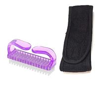 ZAUKY 1PCS Spa Headbands for Makeup Headband, Headbands For Washing Face Facial Headband With 1PCS Manicure Pedicure Handle Grip Nail Brush Hand Finger Toe Nail Cleaning Brush (multicolor)(Combo Pack)
