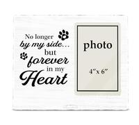 Zauly Dog Memorial Gifts for Loss of Dog, Pet Memorial Acrylic Picture Frame, Cat Pet Bereavement Remembrance Photo Frame, 4 x 6 Inch Photo