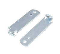 Zaundrahtstrher Crimping Tool - Barbed Wire Fence Tools - Zaundrahttwister for Post Clips | 2x T Plug Clips and Wire Twister, Ergonomic Rust-Free Fence Tool