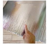 ZAURBA Double Bubble Reflective Foil Insulation Film Self-Adhesive Aluminium Foil Sun Protection Film for Roof Floor Wall Weatherproofing Window Insulation (Size : 1x2m)