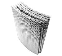 ZAURBA Self-Adhesive Aluminium Foil Reflective Layers Heat Reflective Reflector Bubble Foil Insulation Insulating Wrap for Attics, Lofts, Floors, Sheds, Caravans, Boats, Greenhouses (Size : 1x1m)