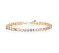 ZAVANA 6 in Tennis Bracelet for Women & Girls, Diamante Sparkling White Stones - Costume Jewellery With Gift Box