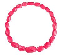 ZAVANA Long Statement Necklace for Women 55 cm Handmade Boho Chic Chunky Necklace for Women with Colourful Twisted Resin Links Unusual Colourful Bohemian Fashion Jewellery, Resin