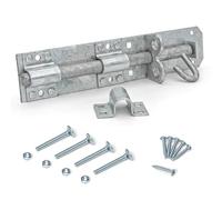 ZAVIA Brenton Gate Bolt for Wooden Gates | Heavy Duty Hot Dip Galvanised (10 Inch / 250mm) Sliding Bolt Lock for Patio, Garage, Shed & Barn Doors’ Extra Security