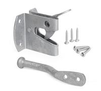 ZAVIA Heavy Duty 57mm Galvanised Auto Gate Latch for Wooden Gates (Fixings Included) | Self Locking Gate Catch | Weather & Rust Resistant Garden Gate Latches for Outdoor Use | Metal Door Gate Latch