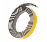 ZAVIA Intumescent Fire Door Seal Strip Pack of 2| 5.2 M Long Each | Smoke Seal with Brush | Self-Adhesive Draught Excluder Sealing Tape | FD30 Approved (Grey)