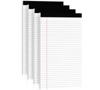 Zaviko 4 Pack Legal Pads 8.5 x 14 White Note Pads 8.5 x 14 Notepads 8.5 x 14 Writing Pads of Paper 8.5 x 14 Legal Notepads College Ruled White Lined Paper Pads 30 Sheets Per Legal Note Pads 8.5 x 14