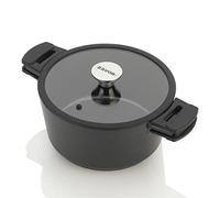Zavor Noir 5 Qt Dutch Oven - Premium Cast Aluminum with Titanium-based Nonstick Ceramic Coating & Removable Handles - Ultra Lightweight - Oven & Induction Ready | Noir Collection