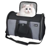 Zavothy Backpack, Foldable Pet Carrier for Cats Dogs, Practical Pet Backpack for Travelling, Ideal for Travel and Excursions, Safe and Comfortable, Breathable Mesh Panels, Aircraft Approved, S