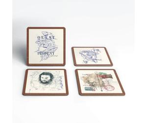 Zavvi Aquaman Quest For The Trident Corkbacked Coaster Set