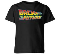 Zavvi Back To The Future Classic Logo Kids T-Shirt - Black | Size: YL Zavvi Black YL