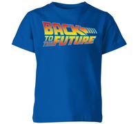 Zavvi Back To The Future Classic Logo Kids T-Shirt - Blue | Size: YS Zavvi Blue YS