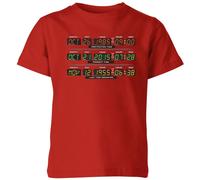 Zavvi Back To The Future Destination Clock Kids T-Shirt - Red | Size: YM Zavvi Red YM